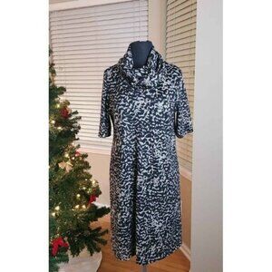 Ronni Nicole Size 12 Tan/Black Sweater Dress